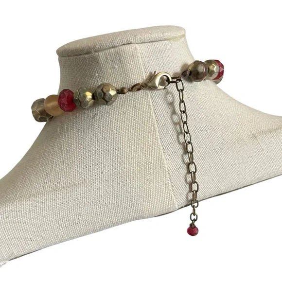 🍭5 for $20🍭 Chunky Multi Color Acrylic Glass Beaded Necklace CC - Picture 2 of 3